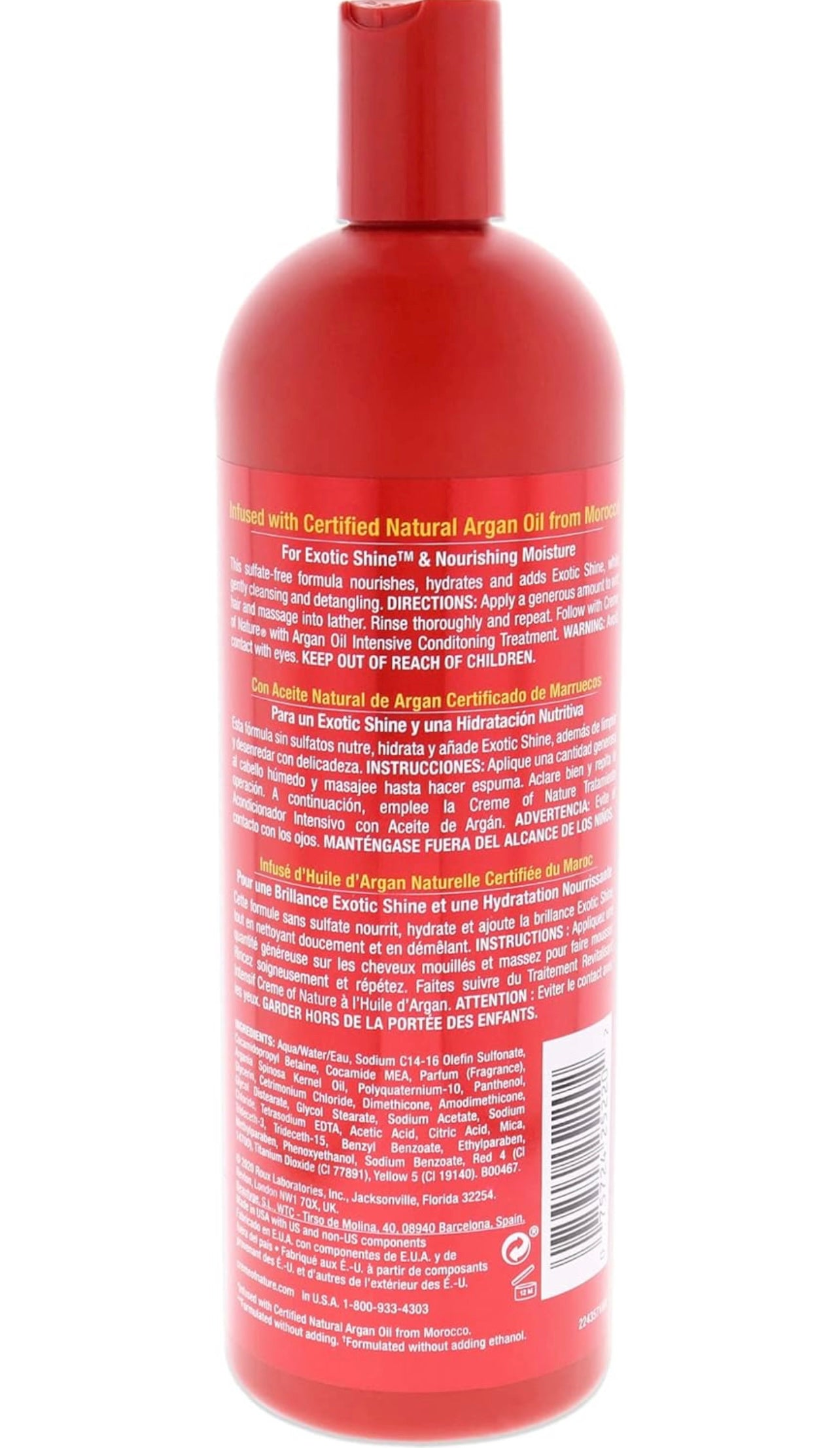 Creme of Nature Argan Oil Sulfate-free Moisture and Shine Shampoo Shampoo Unisex 20 oz