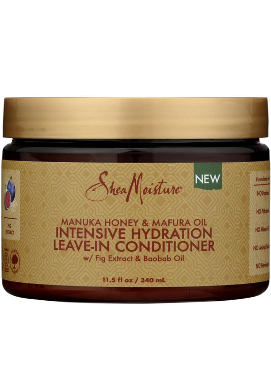 SheaMoisture Intensive Hydration Hair Masque Manuka Honey & Mafura Oil For Dry, Damaged Hair Deep Conditioning Hair Treatment 11.5 oz