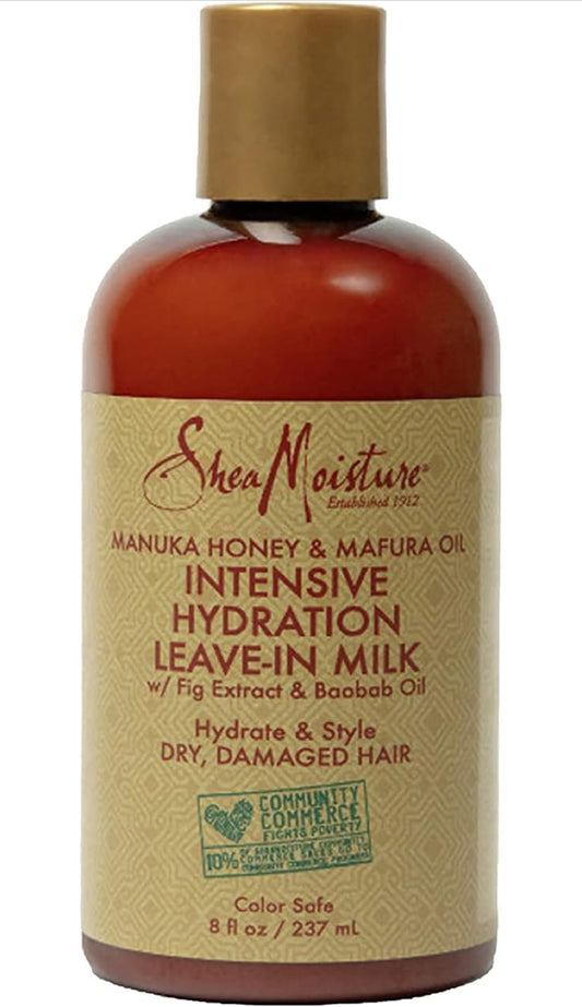 Shea Moisture Manuka Honey and Mafura Oil Intensive Hydration Leave-in Milk, 8 oz